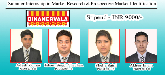 Summer Internship Program @ Bikanervala