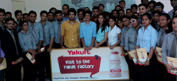 ASIAN EDUCATION GROUP ORGANISES INDUSTRIAL VISIT TO YAKULT DANONE INDIA PVT LTD