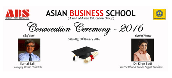 Asian Business School celebrates its Annual Convocation Ceremony for PGDM 2013-15 batch