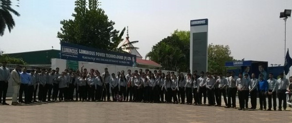 ASIANITES ON INDUSTRIAL VISIT TO LUMINOUS POWER TECHNOLOGIES PVT. LTD