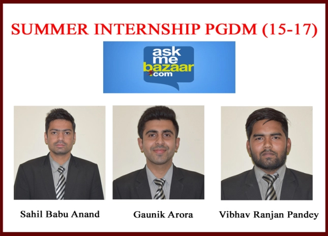 ASKMEBAZAAR.COM FOR SUMMER INTERNSHIP PROGRAM@ABS
