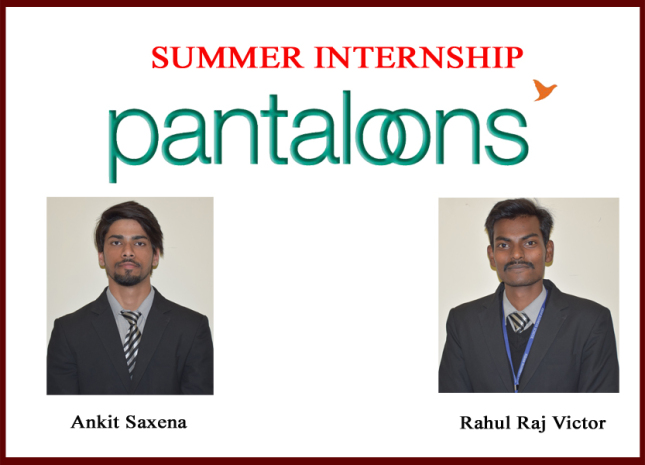 ASIANITES CARVE THEIR NICHE IN SUMMER INTERNSHIP@PANTALOONS