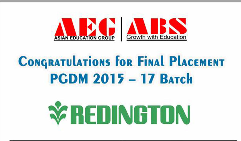 Asianites Placed @ Redington (India) Ltd
