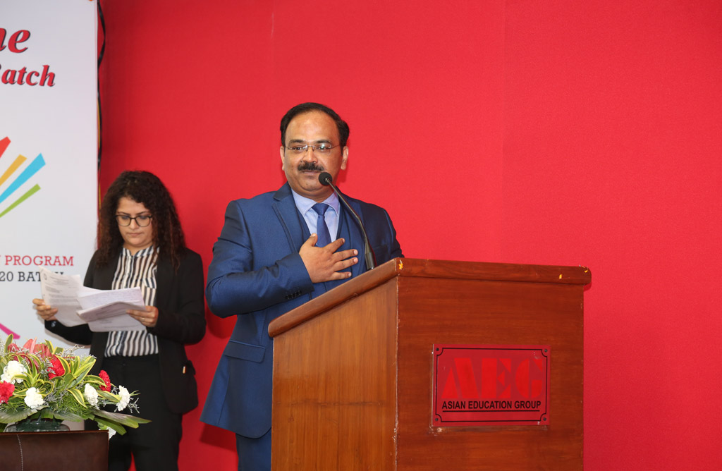 Message from the Director, Asian Education Group – Orientation Program of PGDM 2018-20